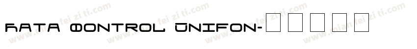 Data Control Unifon字体转换